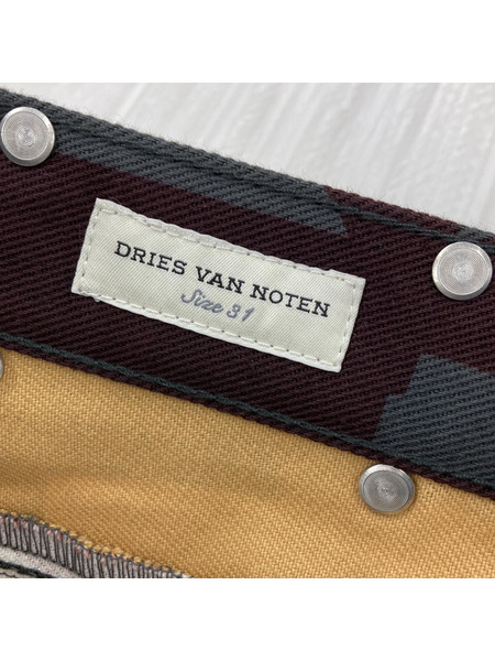 DRIES VAN NOTEN PINE PATCH JEANS 31