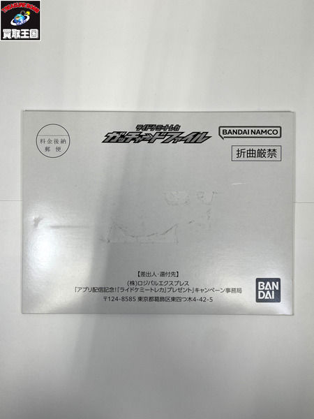 未開封 仮面ライダーガッチャードファイル ライドケミートレカ 当選品