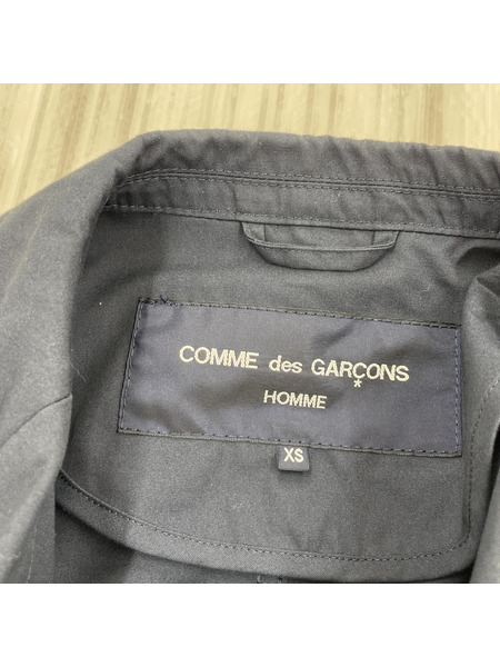 COMME des GARCONS HOMME/ドッキングライダースモッズコート/XS/NVY