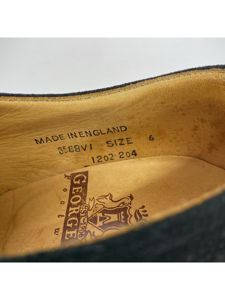 GEORGE COX ローファー 3588 ラバーソールシューズ (UK6) ブラックスウェード[値下]