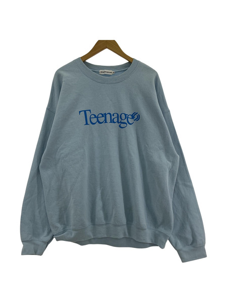 cabaret poval Teenage LHP別注 クルーネックスウェット 水色 (XL)