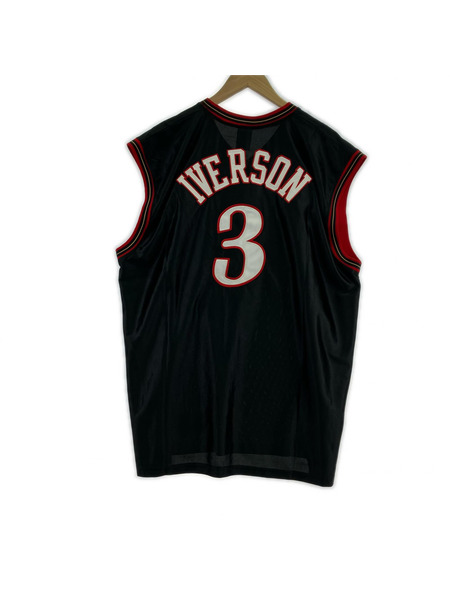 Champion 半袖Tシャツ・カットソー SIXERS IVERSON XXL ブラック