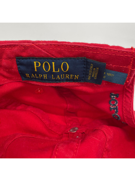POLO RALPH LAUREN キャップ ポロベア キャップ 赤