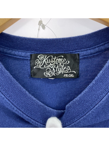 半袖Tシャツ・カットソー Kustomstyle/ネイビー[値下]