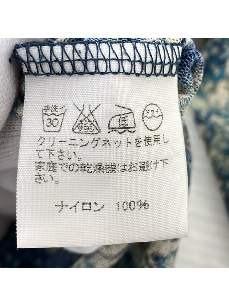 ISSEY MIYAKE 長袖Tシャツ・カットソー シアーカットソー 花柄/ブルー 3