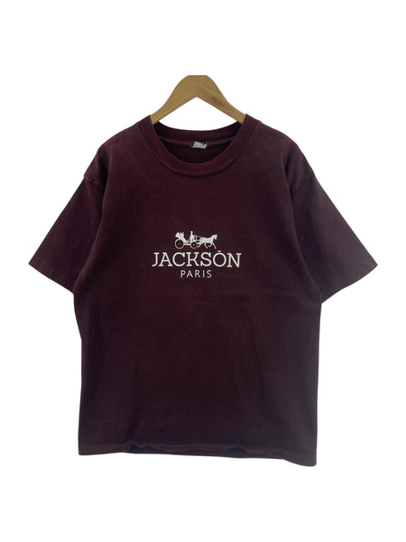 JACKSON MATISSE/19SS/オマージュ/プリントTシャツ/XL/ボルドー[値下]