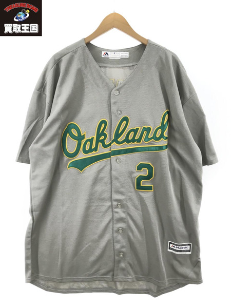 Majestic MLB OAKLAND ATHLETICS #2 クリス・デービス(XXL) グレー[値下]