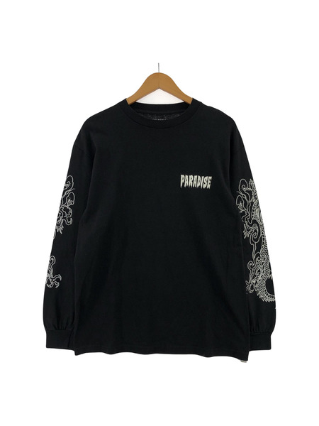 WACKO MARIA TIM LEHI CREW NECK LONG SLEEVE Tee 黒[値下]