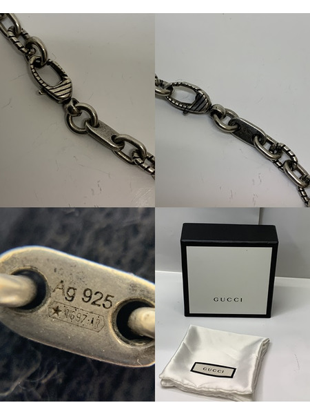 GUCCI ガーデンスネークネックレス Ag925 開封品 グッチ GARDEN SNAKE 577330 J8400 0811