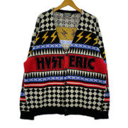 HYSTERIC GLAMOUR カーディガン サンダー柄ジャガードカーディガン (L)
