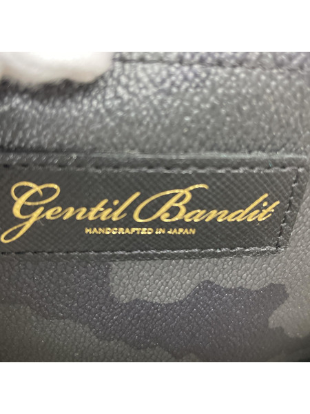 Gentil Bandit ミニトートバッグ ペイント 迷彩 黒