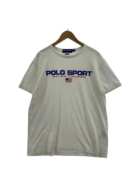 90s POLO SPORT S/S ロゴtee (M)