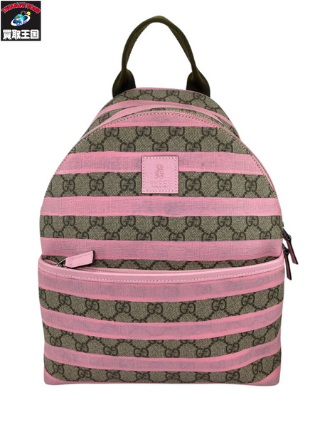 リュックサック・バックパック GUCCI/GGスプリーム チルドレンズ ボーダー/キッズ