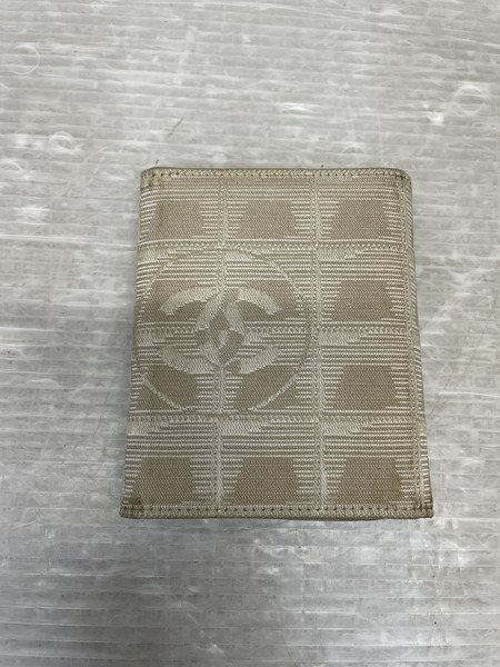 CHANEL ニュートラベルライン 三つ折り財布 ベージュ[値下]