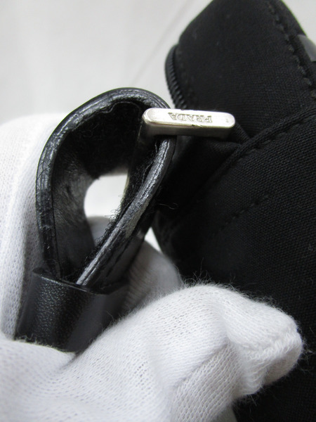 PRADA SPORT ナイロンキャンバスショルダーバッグ 黒