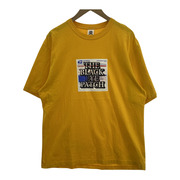 BLACK EYE PATCH Priority Label Tee ロゴプリントTee 黄 (L)