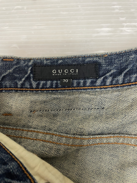 GUCCI  00s ホースビットアクセント デニムパンツ　50