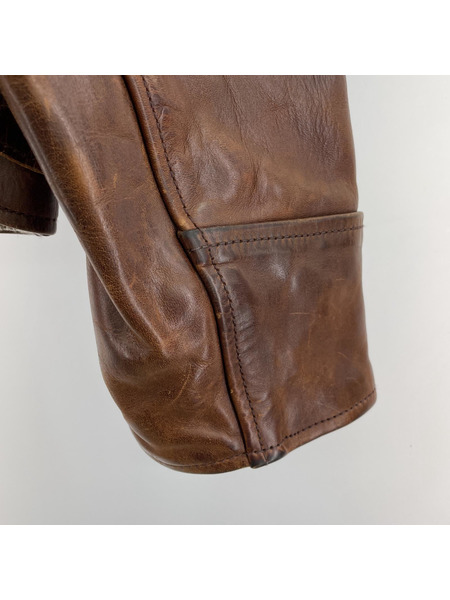 レザージャケット AERO LEATHER HIGHWAYMAN/36[値下]