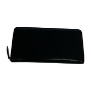 長財布 COCOMEISTER シボ革 ラウンドジップ長財布 黒