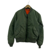 AVIREX MA-1 バックロゴ サイズL/カーキ