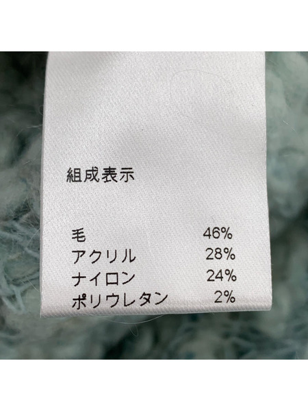 sheller  ニット・セーター bijou button bubble cropped knit/ミント