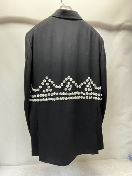COMME des GARCONS HOMME PLUS 24AW JACKET WITH MANY BUTTON ボタン装飾 ウールギャバ テーラードジャケット XL AD2024 PN-J023