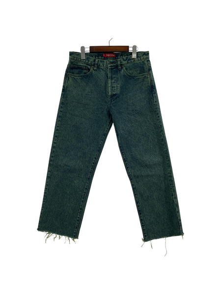 Supreme 23SS Regular Jean Overdyed Green スターデニムパンツ 30