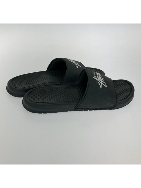 Stussy × Nike Benassi Slide Off Noir 29.0cm