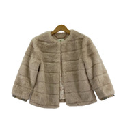 TED BAKER ジャケット ファー ジャケット ピンク