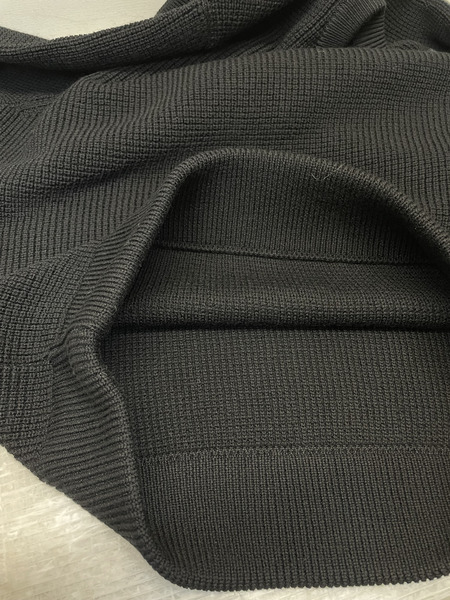 HERNO 袖ナイロンポケット ウールニット 46 ブラック