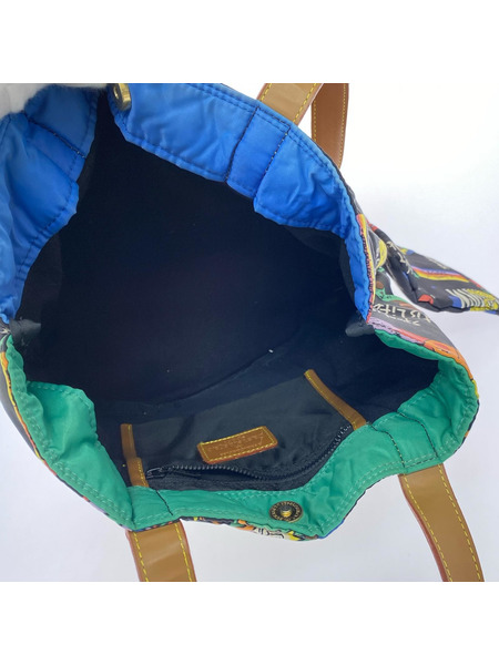 Castelbajac ハンドバッグ 総柄ナイロンバッグ