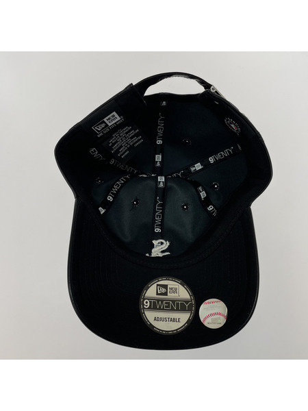 NEW ERA×ATMOS/9TWENTY CHICAGO WHITE SOX WET LEATHER/BLK