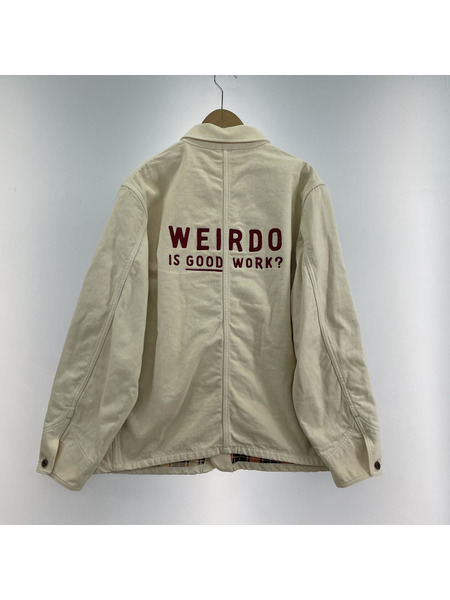 WEIRDO 24AW GOOD WORK? ENGINEER JACKET XL アイボリー[値下]