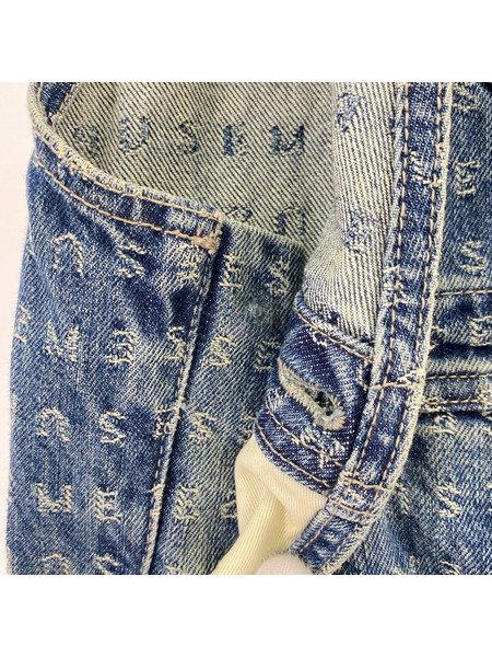 Supreme オーバーオール・ツナギ Jacquard Logo Denim Overalls S Blue