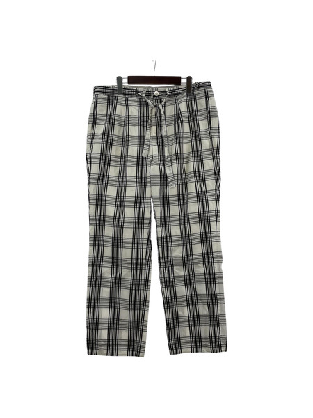 UNUSED CHECK pajama pants ホワイト 4