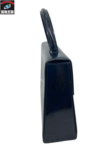 ハンドバッグ Cartier/ハッピーバースデー パテントレザー/パープル