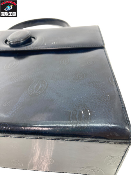 ハンドバッグ Cartier/ハッピーバースデー パテントレザー/パープル