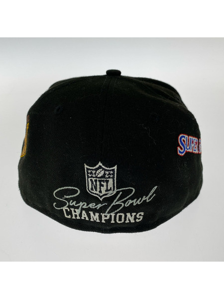 NEW ERA キャップ レイダース 刺繍 ブラック