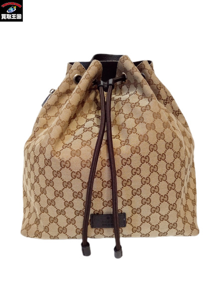 GUCCI/GGキャンバス/バッグパック/巾着/449175