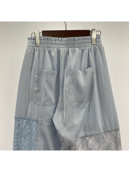 Candy Stripper パンツ LACY PATCH WORK DROST PANTS 水色 2[値下]