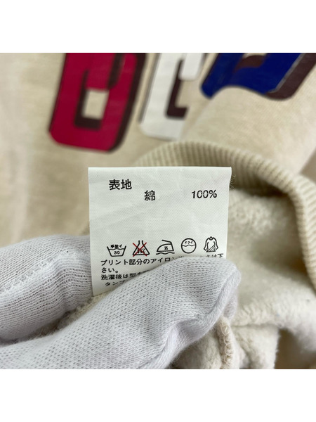 スウェット・トレーナー beauty=beast カラーチェーン プリント スウェット ベージュ