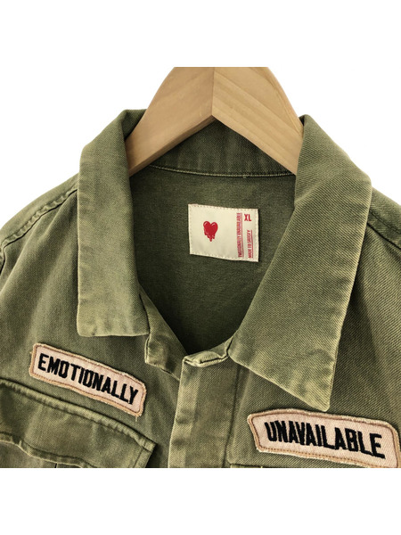 EMOTIONALLY UNAVAILABLE  22AW CROSS YOUR HEART JACKET XL