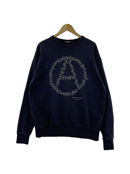 UNDERCOVER MAD STORE CIRCLE A BEAR スウェット ネイビー (XL)