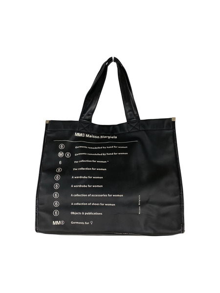 MM6 トートバッグ 19ss/SHOPPING LOGO/BLK