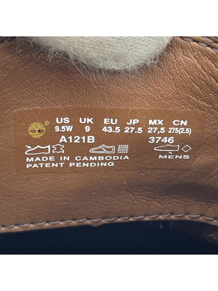 Timberland ブーツ Timberland レザーブーツ 茶 A121B  (27.5㎝)