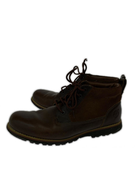 Timberland ブーツ Timberland レザーブーツ 茶 A121B  (27.5㎝)