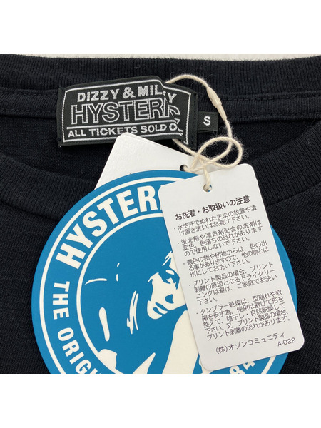 HYSTERIC GLAMOUR/AGAINST THE WORLD/S/黒[値下]