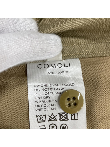 COMOLI 22SS コットンチノオーバーパンツ ベージュ