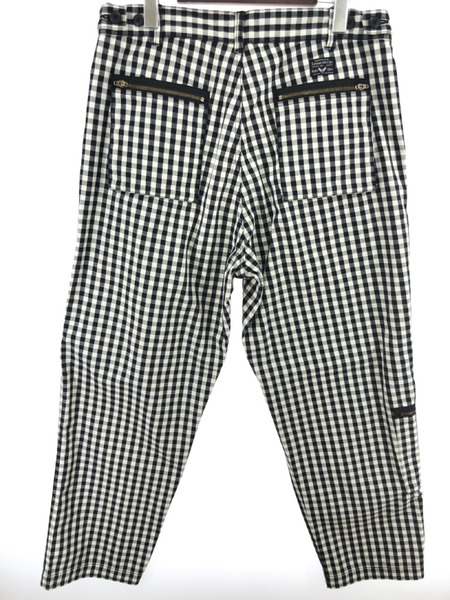 30 supreme gingham flight pant 黒-