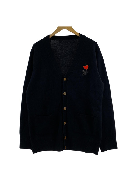 Vivienne Westwood カーディガン MAN HEART AND ORB カーディガン  ウール[値下]